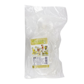Glas PLA biologisch afbreekbaar transparant 200ml (20 stuks)