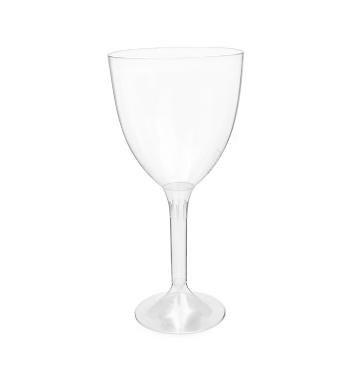 Plastic stamglas wijn transparant verwijderbare stam 300ml (20 stuks) Plastic stamglas wijn transparant verwijderbare stam 300ml (20 stuks)
