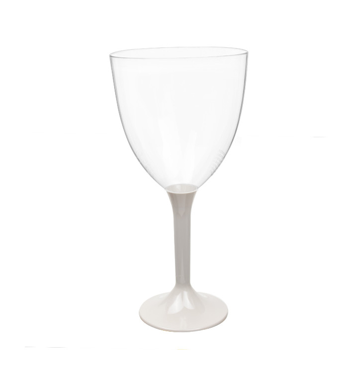 Plastic stamglas wijn beige verwijderbare stam 300ml (20 stuks) Plastic stamglas wijn beige verwijderbare stam 300ml (20 stuks)