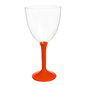 Plastic stamglas wijn rood verwijderbare stam 300ml (20 stuks)