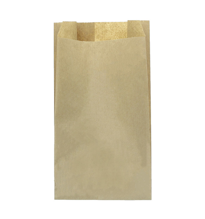 Papieren voedsel zak kraft 25+8x42cm (100 stuks) Papieren voedsel zak kraft 25+8x42cm (100 stuks)