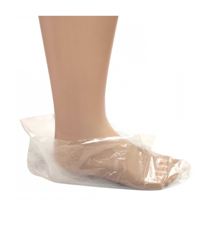 Wegwerp plastic sokken PE transparant (5000 stuks) Wegwerp plastic sokken PE transparant (5000 stuks)