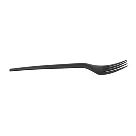 Biologisch afbreekbare vork CPLA Zwart 17cm (1.000 stuks)