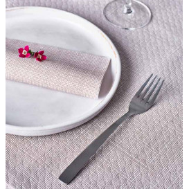 Voorgesneden Papieren Tafelkleed 1x1m "Between Lines" Bruin 40g/m² (400 Stuks)
