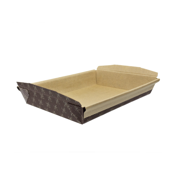 Bakvorm van papier kraft 19x13,5x3,5cm (250 stuks) Bakvorm van papier kraft 19x13,5x3,5cm (250 stuks)