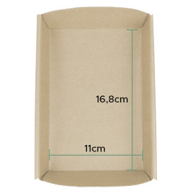 Bakvorm van papier kraft 16,8x11x3,8cm (402 stuks)