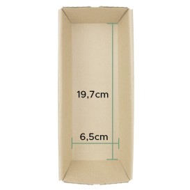 Bakvorm van papier kraft 19,7x6,5x4,8cm (480 stuks)