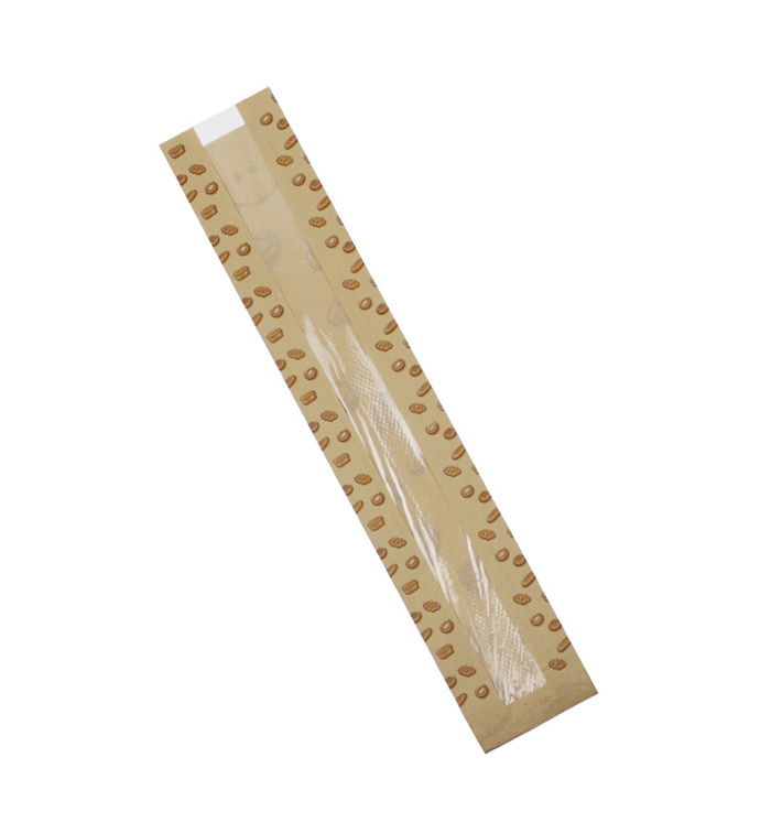Papieren voedsel zak "Panes" 10+5x55cm (125 stuks) Papieren voedsel zak "Panes" 10+5x55cm (125 stuks)
