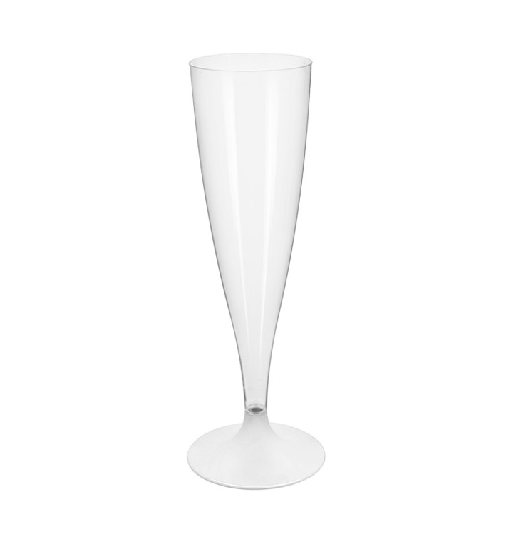 Plastic stam fluitglas Mousserende Wijn wit 140ml 2P (400 stuks) Plastic stam fluitglas Mousserende Wijn wit 140ml 2P (400 stuks)