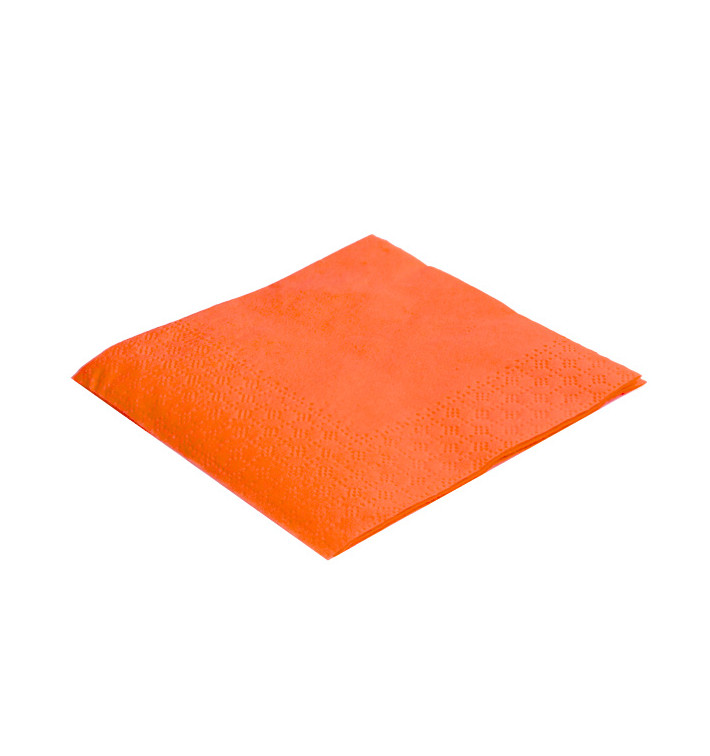 Papieren servet oranje 20x20cm (100 stuks) Papieren servet oranje 20x20cm (100 stuks)