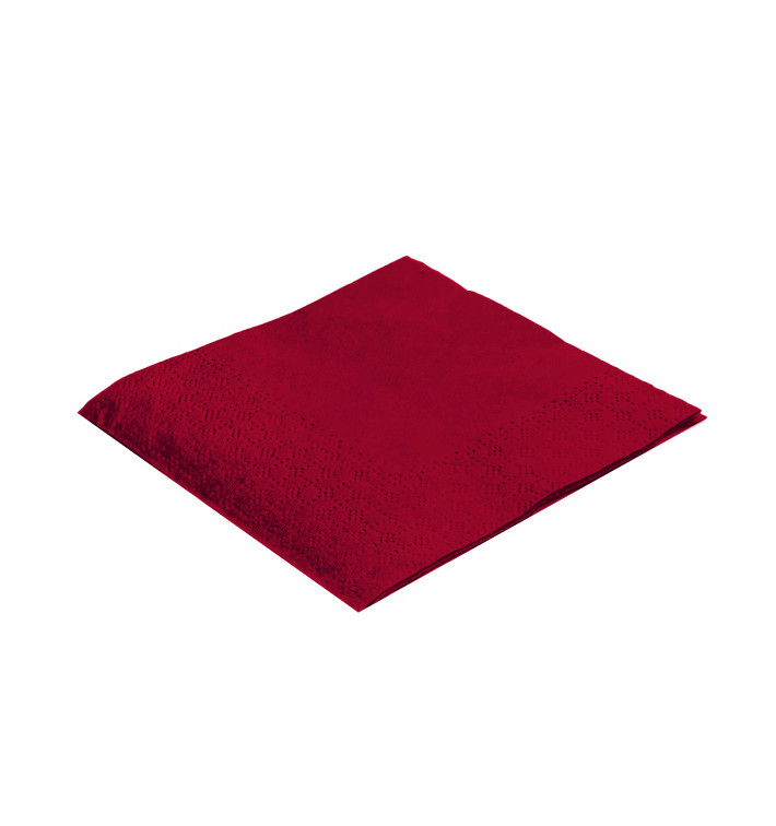 Papieren servet bordeauxrood 20x20cm 2C (100 eenheden) Papieren servet bordeauxrood 20x20cm 2C (100 eenheden)