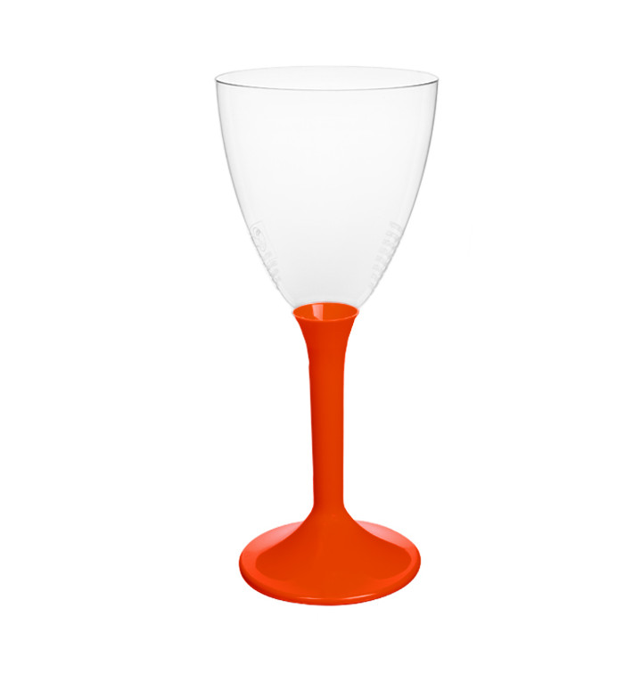 Plastic stamglas wijn rood verwijderbare stam 180ml (200 stuks) Plastic stamglas wijn rood verwijderbare stam 180ml (200 stuks)