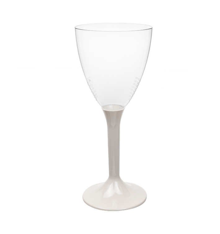 Plastic stamglas wijn beige verwijderbare stam 180ml (200 stuks) Plastic stamglas wijn beige verwijderbare stam 180ml (200 stuks)