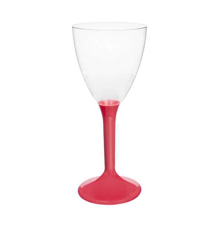 Plastic stamglas wijn Koraal verwijderbare stam 180ml (20 stuks) Plastic stamglas wijn Koraal verwijderbare stam 180ml (20 stuks)