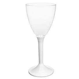 Plastic stamglas wijn wit verwijderbare stam 180ml (20 stuks)