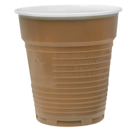 Plastic PS beker Vending twee kleurig 166ml Ø7,0cm (3.000 stuks)