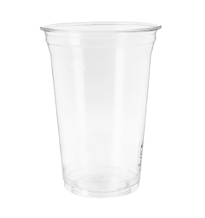 Stof gebaseerd op Maizena PLA beker Bio transparant 550ml Ø9,5cm (70 stuks) Stof gebaseerd op Maizena PLA beker Bio transparant 550ml Ø9,5cm (70 stuks)