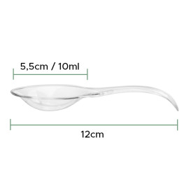 Proeving lepel PS "Single-Dose" transparant 12 cm (30 stuks) 