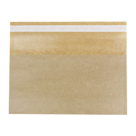 Papieren voedsel zak Autoseal kraft 21x17cm (100 stuks)