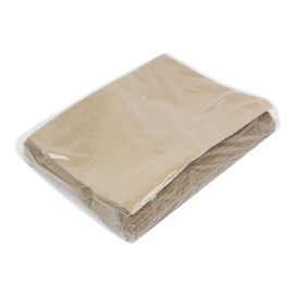 Papieren voedsel zak Autoseal kraft 21x17cm (100 stuks)