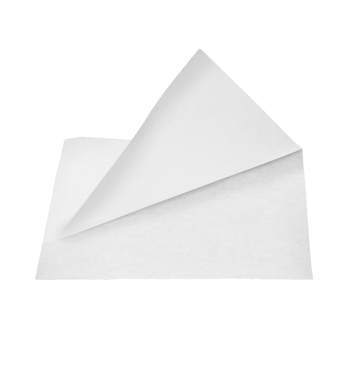 Papieren zak Vetvrij open 15x13/10cm wit (100 stuks) Papieren zak Vetvrij open 15x13/10cm wit (100 stuks)