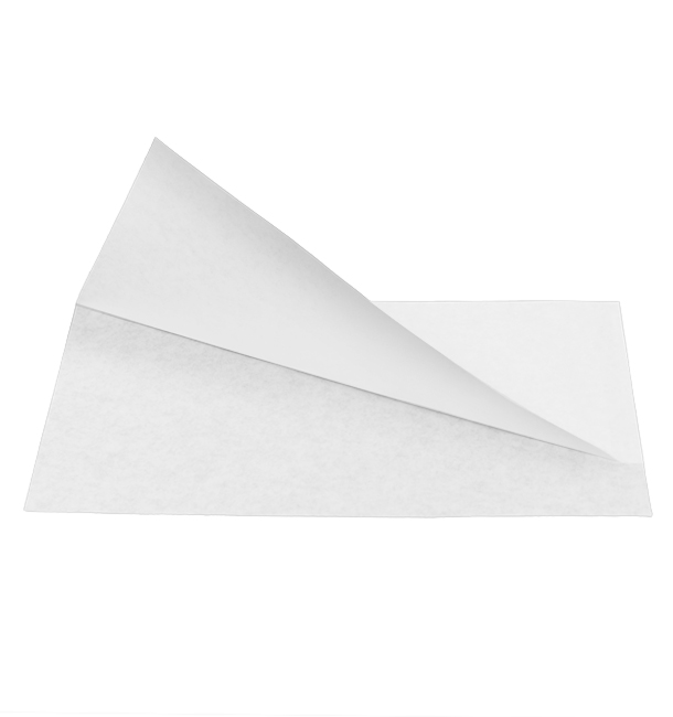 Papieren zak Vetvrij open 25x13/10cm wit (100 stuks)
