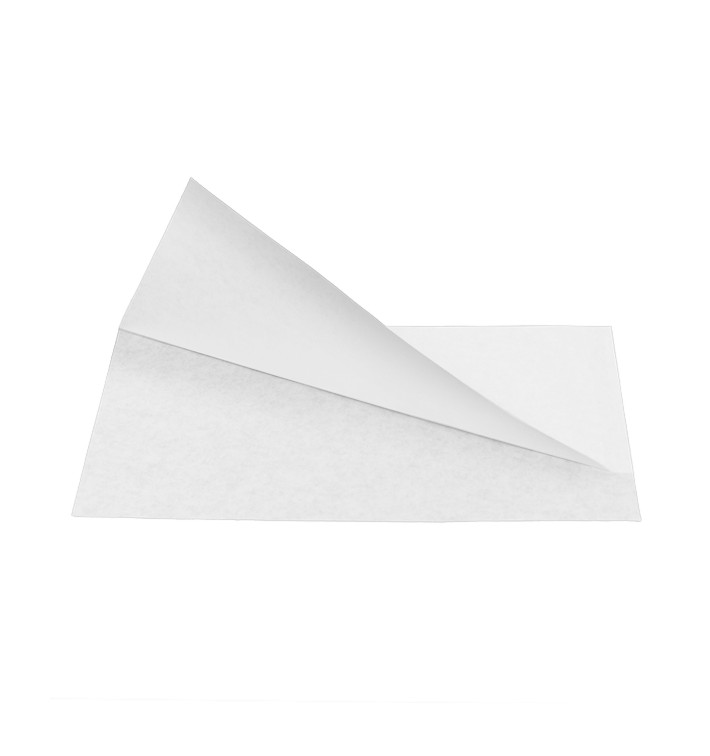Papieren zak Vetvrij open 25x13/10cm wit (100 stuks) Papieren zak Vetvrij open 25x13/10cm wit (100 stuks)