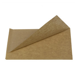 Papieren zak Vetvrij open 20x13/10cm Naturel (5000 stuks)