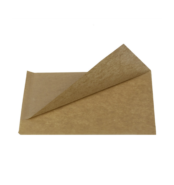 Papieren zak Vetvrij open 20x13/10cm Naturel (100 stuks) Papieren zak Vetvrij open 20x13/10cm Naturel (100 stuks)