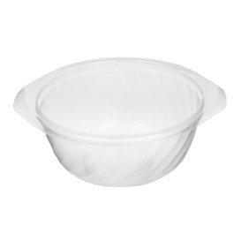 Plastic deli Container PP Rond vormig transparant 400ml Ø14,4cm (100 stuks) 