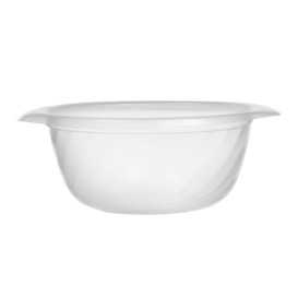 Plastic deli Container PP Rond vormig transparant 400ml Ø14,4cm (600 stuks)