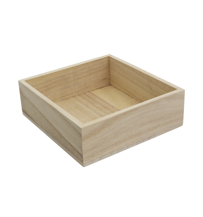 Houten Etalerende Box 16x15x5cm (24 stuks) Houten Etalerende Box 16x15x5cm (24 stuks)
