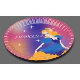 Papieren bord Princess Design 18cm (504 stuks)