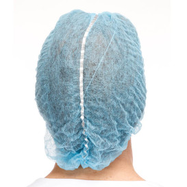 Wegwerp haarnetje PP "Detectable" blauw Ø53cm (1000 stuks)