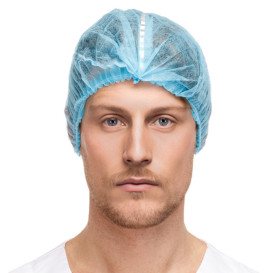 Wegwerp haarnetje PP "Detectable" blauw Ø53cm (1000 stuks)