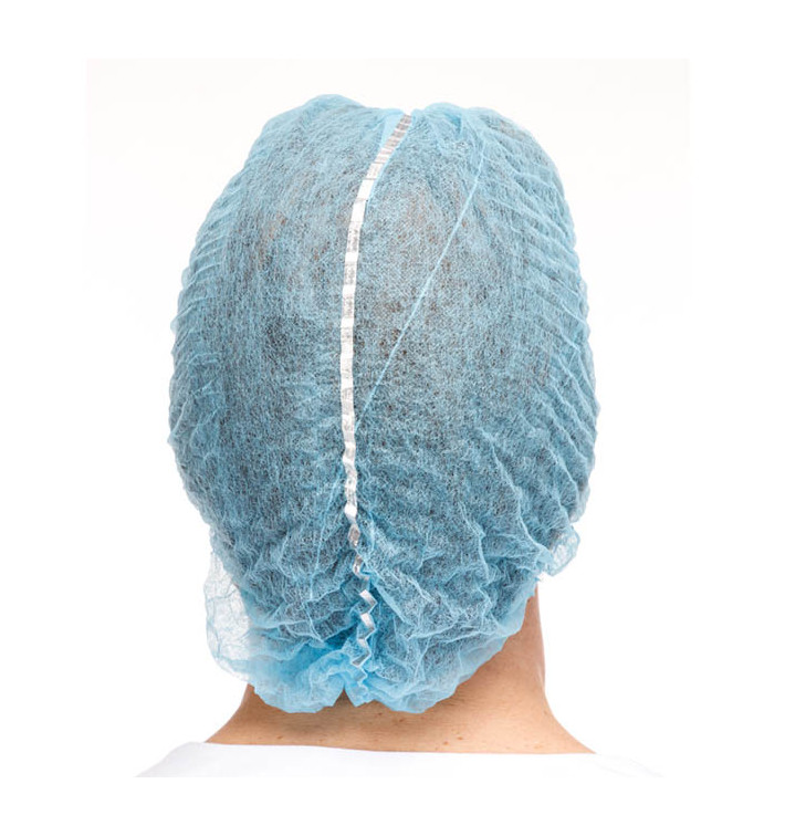 Wegwerp haarnetje PP "Detectable" blauw Ø53cm (100 stuks) Wegwerp haarnetje PP "Detectable" blauw Ø53cm (100 stuks)