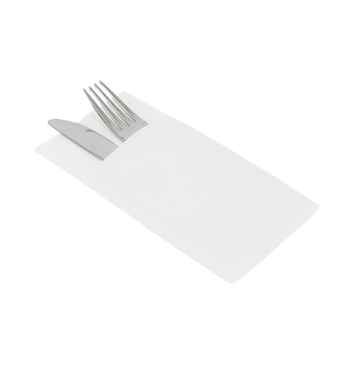 Zakvouw papieren airlaid servetten Kanguro Wit 33x40cm (30 stuks) Zakvouw papieren airlaid servetten Kanguro Wit 33x40cm (30 stuks)