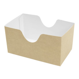 Papieren Sandwich Container kraft (25 stuks)