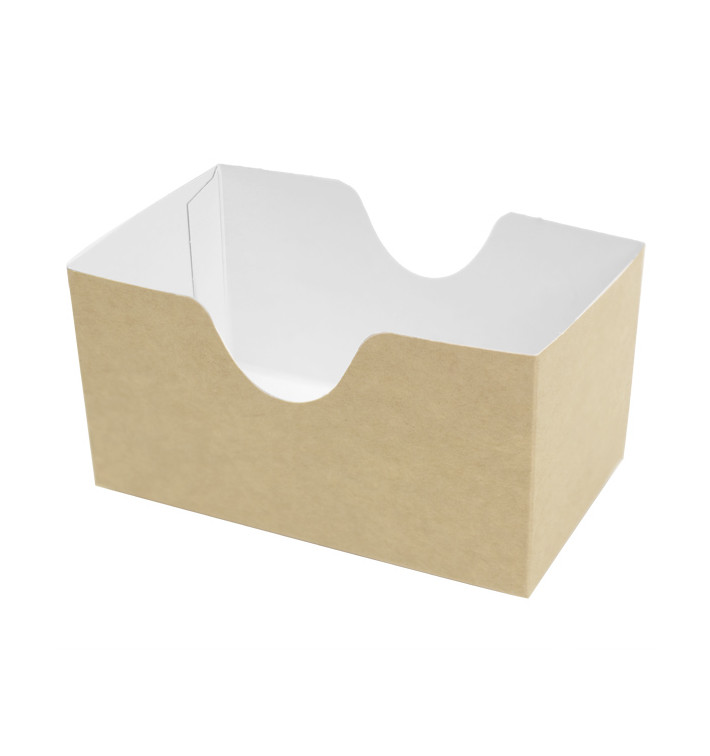 Papieren Sandwich Container kraft (25 stuks) Papieren Sandwich Container kraft (25 stuks)