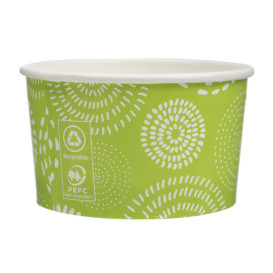 Papieren ijs Container "Cool en enummen" 3oz/100ml (2.600 stuks)