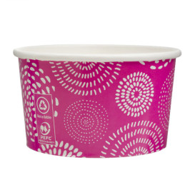 Papieren ijs Container "Cool&enummen" 6,5oz/195ml (1.260 stuks)