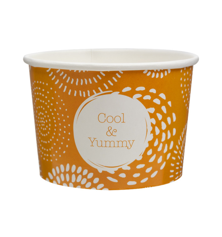 Papieren Container ijs Cool&enummen 10Oz/310ml (50 stuks) Papieren Container ijs Cool&enummen 10Oz/310ml (50 stuks)