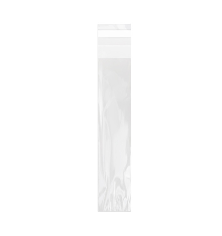 Plastic zak met Zelfklevende flap Cellofaan 3x17cm G-160 (100 stuks) Plastic zak met Zelfklevende flap Cellofaan 3x17cm G-160 (100 stuks)