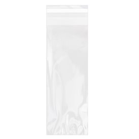 Plastic zak met Zelfklevende flap Cellofaan 7x20cm G-160 (100 stuks)