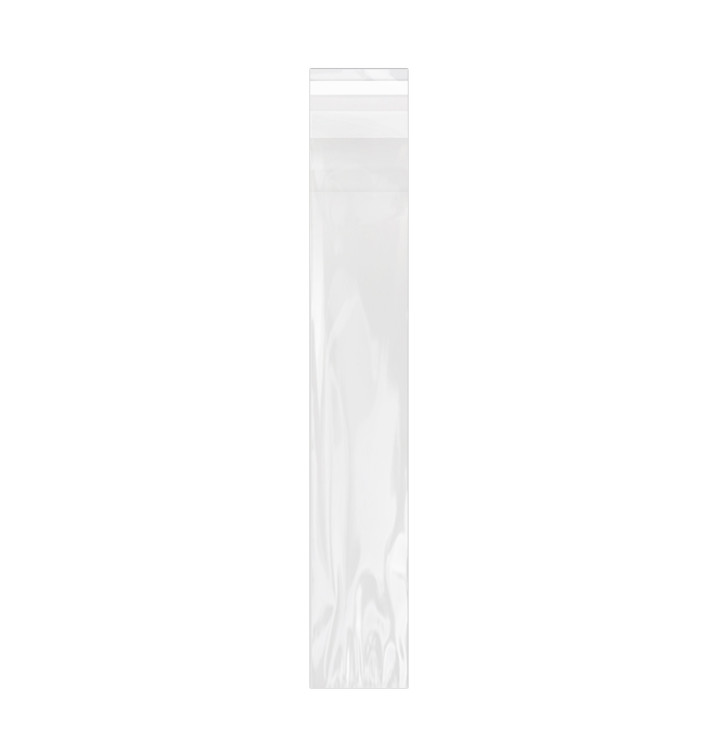 Plastic zak met Zelfklevende flap Cellofaan 7x40cm G-160 (100 stuks) Plastic zak met Zelfklevende flap Cellofaan 7x40cm G-160 (100 stuks)