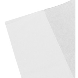 Wegwerp volwassen slabbetje met zak wit 36x65cm (125 stuks) 