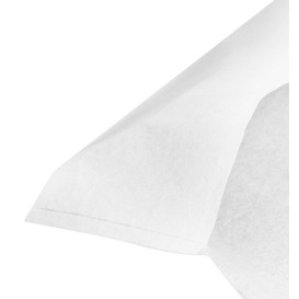Wegwerp volwassen slabbetje met zak wit 36x65cm (125 stuks) 