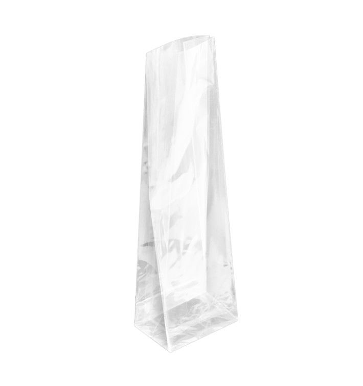 Plastic zak Vierkant bodem 6x19+4cm G-160 (100 stuks) Plastic zak Vierkant bodem 6x19+4cm G-160 (100 stuks)