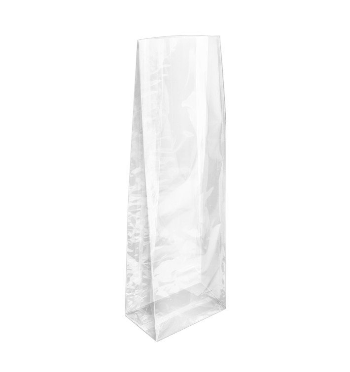 Plastic zak Vierkant bodem 10x30+6cm G-160 (1000 stuks) Plastic zak Vierkant bodem 10x30+6cm G-160 (1000 stuks)