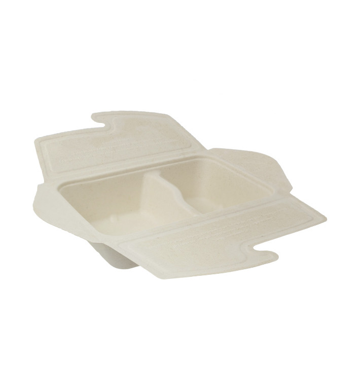 Pakket Suikerriet Box to Go 2C 21x15x5cm 800ml (200 stuks)